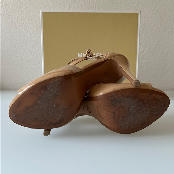 Michael Kors Catia Patent Leather Heeled Sandals - Picture 6 of 8